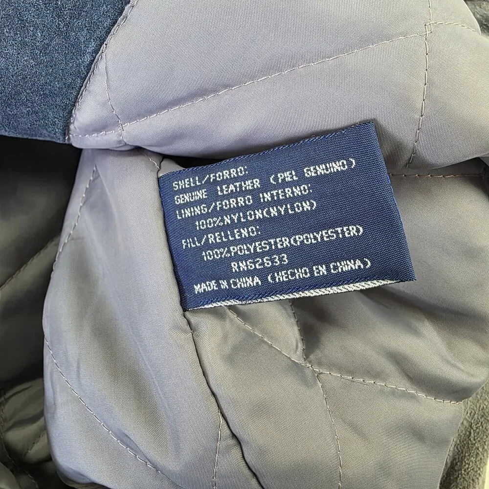 Vintage 90s Dallas Cowboys Pro Player Suede LeatherJacket Men's 2XL Two Tone‎ - Picture 9 of 13